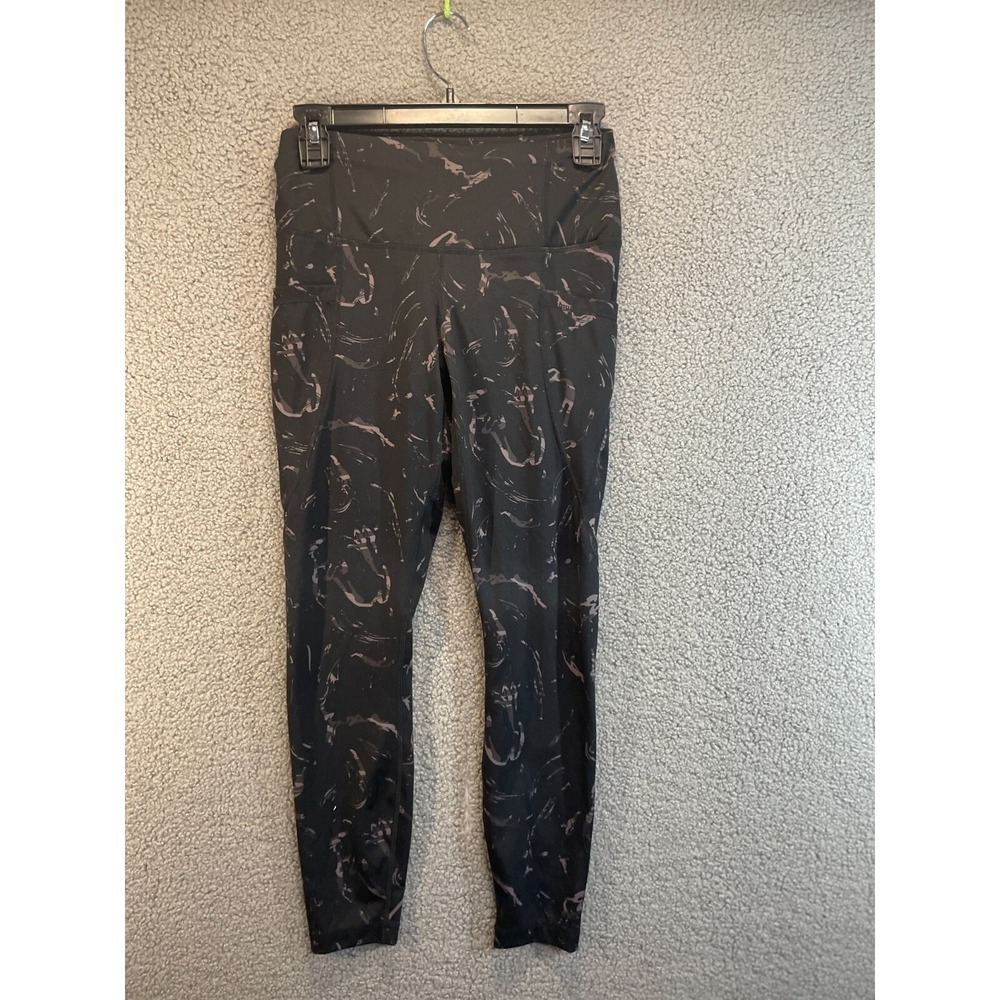 Active Life Women's  Workout Leggings, Black‎ Pattern Size S